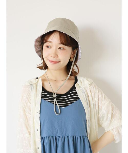 ehka sopo（エヘカソポ）の「リバーシブルバケットハット（ハット・レディース・オフホワイト/ブラック/ミント・F）」の16枚目の写真