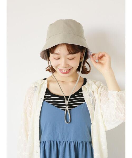 ehka sopo（エヘカソポ）の「リバーシブルバケットハット（ハット・レディース・オフホワイト/ブラック/ミント・F）」の10枚目の写真