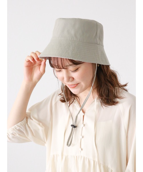 ehka sopo（エヘカソポ）の「リバーシブルバケットハット（ハット・レディース・オフホワイト/ブラック/ミント・F）」の18枚目の写真