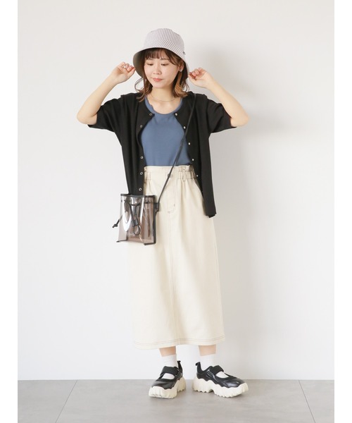 ehka sopo（エヘカソポ）の「リバーシブルバケットハット（ハット・レディース・オフホワイト/ブラック/ミント・F）」の5枚目の写真