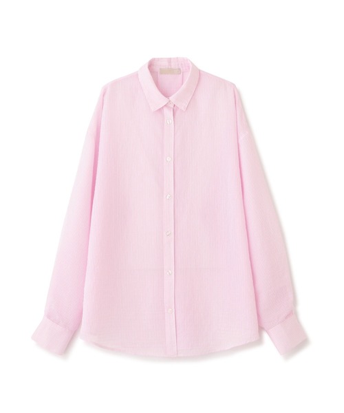 FREE'S MART（フリーズマート）の「【グリーンカラーWEB限定】◇シアーストライプオーバーシャツ（シャツ/ブラウス・レディース・ピンク系その他/グリーン/ブルー系その他/ホワイト系その他・FREE）」の20枚目の写真