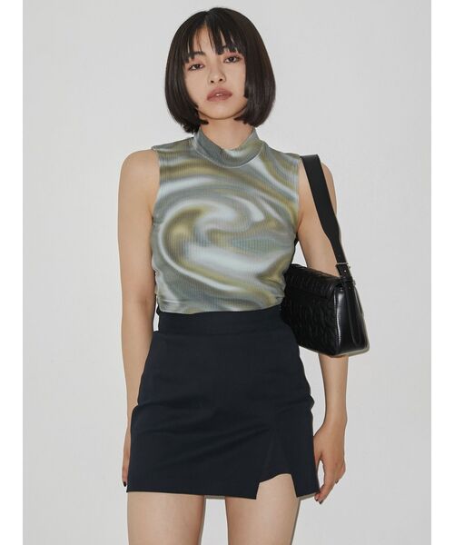 EMODA(エモダ)の「スリットハイウエストスカート(スカート・レディース・ベージュ/カーキ/ブラック・SMALL/MEDIUM)」の6枚目の写真