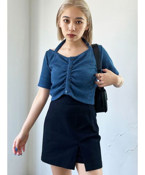 EMODA(エモダ)の「スリットハイウエストスカート(スカート・レディース・ベージュ/カーキ/ブラック・SMALL/MEDIUM)」の10枚目の写真