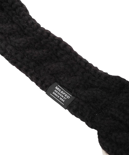 MILKFED.(ミルクフェド)の「KNIT EARMUFFS(イヤーマフ・レディース・オフホワイト/ブラック/ホワイト・ONE SIZE)」の10枚目の写真
