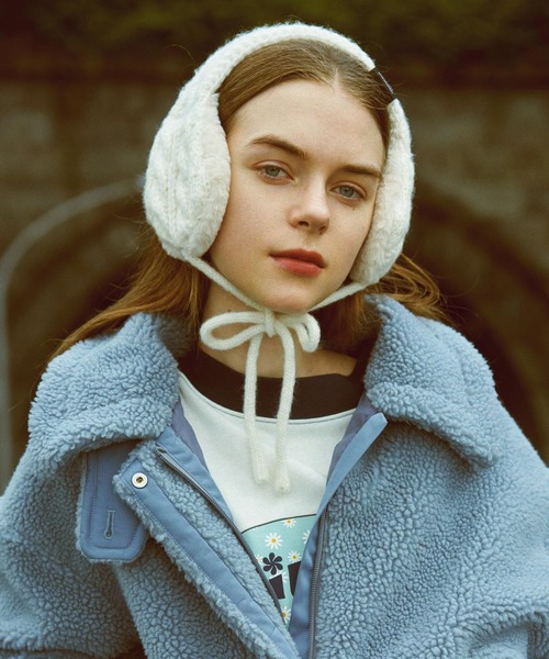 MILKFED.(ミルクフェド)の「KNIT EARMUFFS(イヤーマフ・レディース・オフホワイト/ブラック/ホワイト・ONE SIZE)」の13枚目の写真