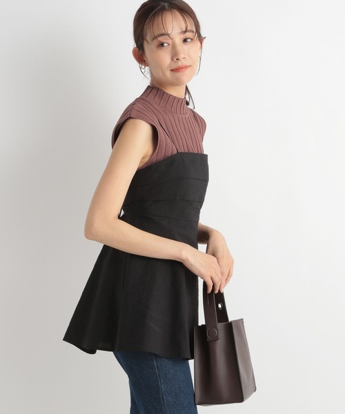 Andemiu（アンデミュウ）の「フクレタックキャミ966012（キャミソール・レディース・グリーン/アイボリー/ブラック・FREE）」の11枚目の写真