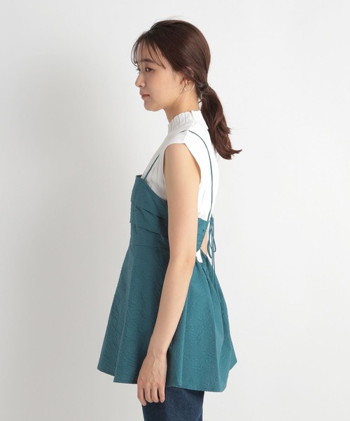 Andemiu（アンデミュウ）の「フクレタックキャミ966012（キャミソール・レディース・グリーン/アイボリー/ブラック・FREE）」の19枚目の写真