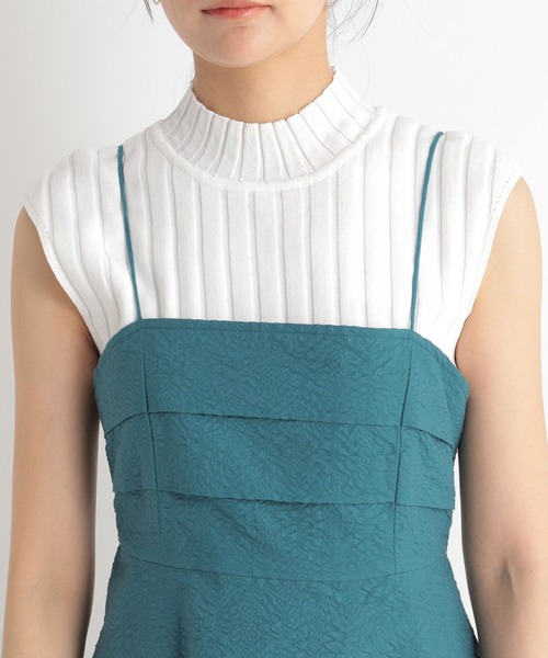 Andemiu（アンデミュウ）の「フクレタックキャミ966012（キャミソール・レディース・グリーン/アイボリー/ブラック・FREE）」の22枚目の写真