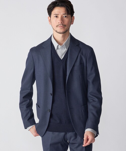 SHIPS（シップス）の「SHIPS: ハンドフレーム 16ゲージ Vネック ニット