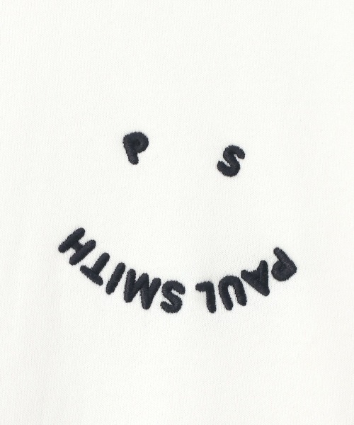 PS Paul Smith(ピーエスポールスミス)の「"Happy" スウェット / 235405 J349(Tシャツ/カットソー・レディース・オフホワイト/ブラック・MEDIUM/LARGE)」の4枚目の写真