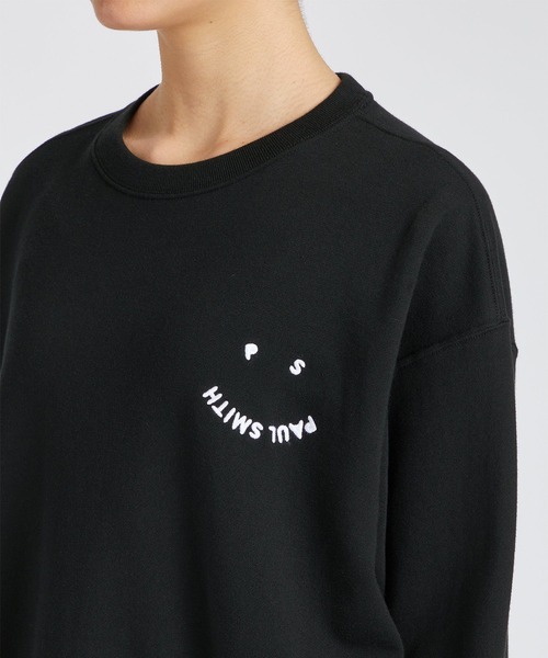 PS Paul Smith(ピーエスポールスミス)の「"Happy" スウェット / 235405 J349(Tシャツ/カットソー・レディース・オフホワイト/ブラック・MEDIUM/LARGE)」の10枚目の写真