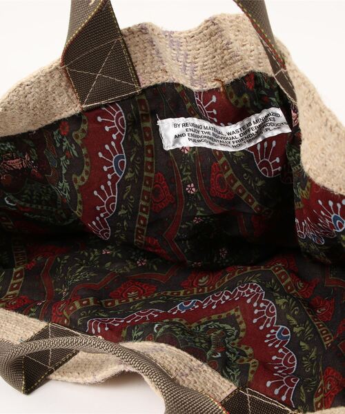 PUEBCO（プエブコ）の「JUTE GRAIN SHOULDER BAG（ショルダーバッグ・メンズ・ベージュ系その他・ONE SIZE）」の3枚目の写真