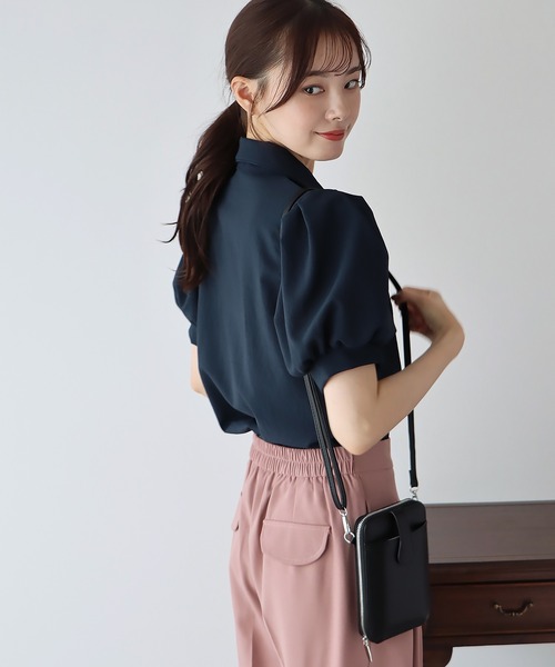 BLUEEAST（ブルーイースト）の「パフスリーブシャツ（シャツ/ブラウス・レディース・ブルー/ネイビー/グリーン/ホワイト・MEDIUM）」の22枚目の写真