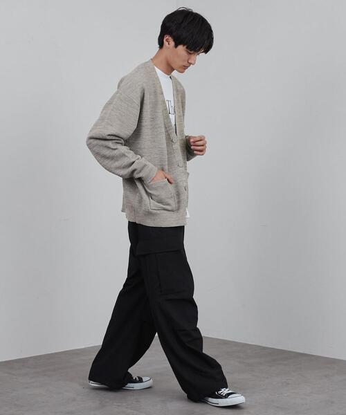 coen（コーエン）の「ポリウーリーメランジニットルーズカーディガン（カーディガン/ボレロ・メンズ・ブラック/ダークブラウン/ベージュ・S/M/L/XL）」の22枚目の写真