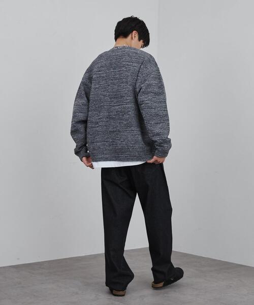 coen（コーエン）の「ポリウーリーメランジニットルーズカーディガン（カーディガン/ボレロ・メンズ・ブラック/ダークブラウン/ベージュ・S/M/L/XL）」の19枚目の写真