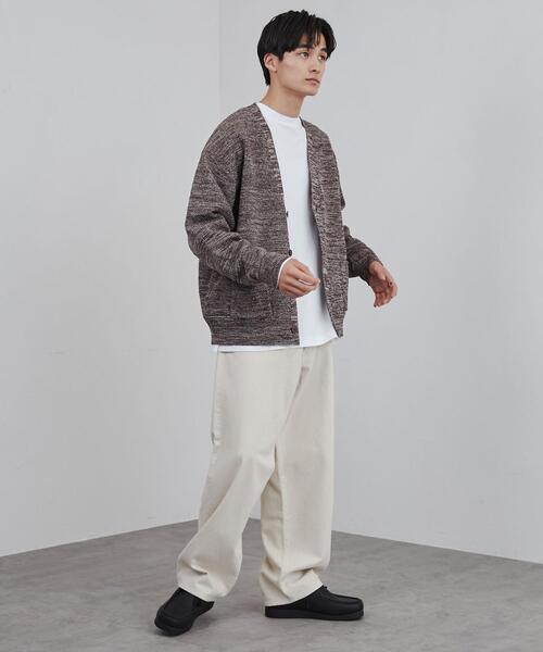coen（コーエン）の「ポリウーリーメランジニットルーズカーディガン（カーディガン/ボレロ・メンズ・ブラック/ダークブラウン/ベージュ・S/M/L/XL）」の16枚目の写真