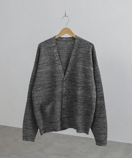 coen（コーエン）の「ポリウーリーメランジニットルーズカーディガン（カーディガン/ボレロ・メンズ・ブラック/ダークブラウン/ベージュ・S/M/L/XL）」の12枚目の写真