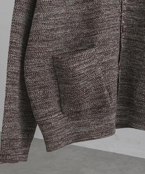 coen（コーエン）の「ポリウーリーメランジニットルーズカーディガン（カーディガン/ボレロ・メンズ・ブラック/ダークブラウン/ベージュ・S/M/L/XL）」の8枚目の写真