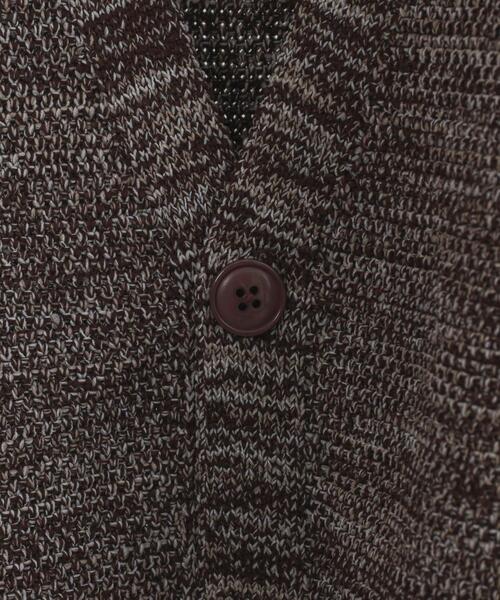 coen（コーエン）の「ポリウーリーメランジニットルーズカーディガン（カーディガン/ボレロ・メンズ・ブラック/ダークブラウン/ベージュ・S/M/L/XL）」の7枚目の写真