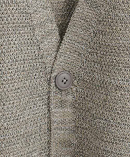 coen（コーエン）の「ポリウーリーメランジニットルーズカーディガン（カーディガン/ボレロ・メンズ・ブラック/ダークブラウン/ベージュ・S/M/L/XL）」の6枚目の写真