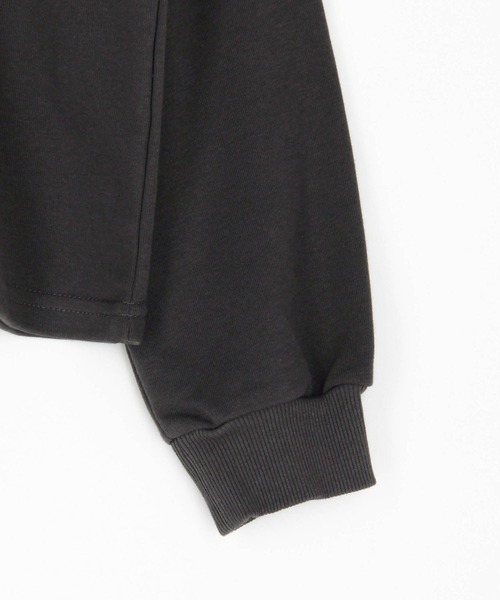 179/WG（イチナナキュウダブルジー）の「レースアップ衿付きスウェット（スウェット・レディース・パープル/オフホワイト/チャコールグレー・FREE）」の9枚目の写真