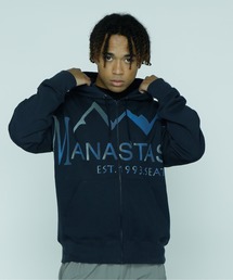 MANASTASH/マナスタッシュ/LARGE LOGO FULL ZIP HOODIE