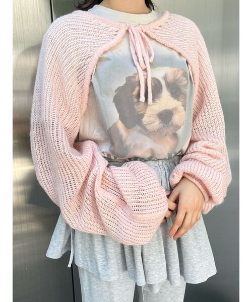 merry jenny(メリージェニー)の「dog gradation big tee(Tシャツ/カットソー・レディース・ベージュ/グレー/オフホワイト・FREE)」の20枚目の写真