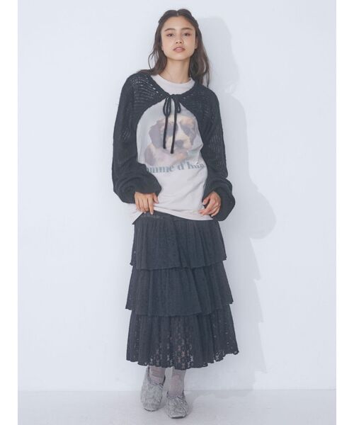 merry jenny(メリージェニー)の「dog gradation big tee(Tシャツ/カットソー・レディース・ベージュ/グレー/オフホワイト・FREE)」の10枚目の写真