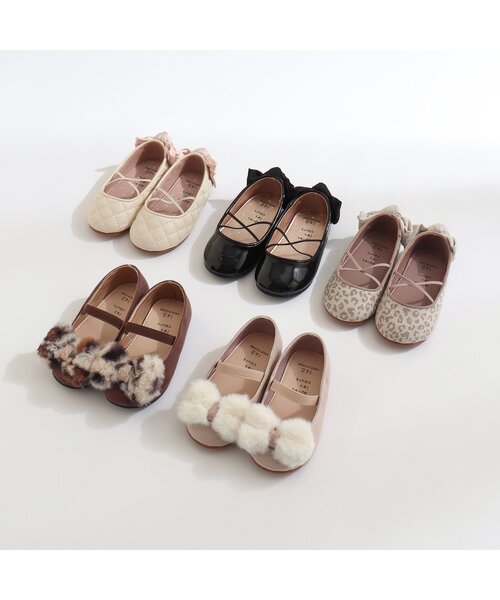 apres les cours（アプレレクール）の「リボン付きバレエシューズ（バレエシューズ・キッズ・ブラック/ベージュ/アイボリー・15 /19/17/16/18/14/20）」の16枚目の写真