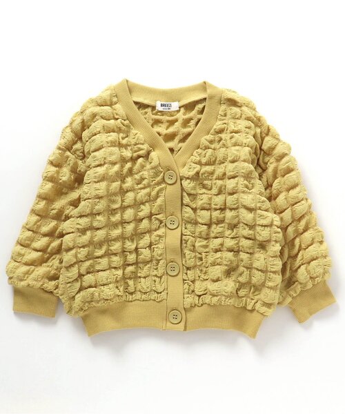 BREEZE(ブリーズ)の「ぽこぽこカーディガン(カーディガン/ボレロ・キッズ・ネイビー/イエロー・110/80/130/90/140/120/100)」の2枚目の写真