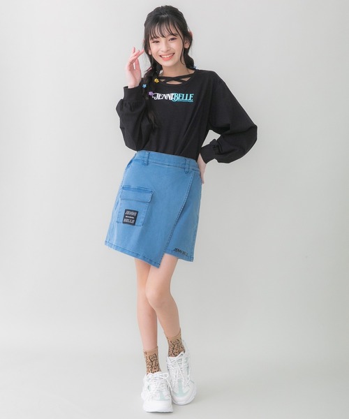 JENNI(ジェニィ)の「デザインレースアップスニーカー(スニーカー・キッズ・ミント/ブラック/ラベンダー・24cm/20cm/21cm/23cm/22cm)」の6枚目の写真