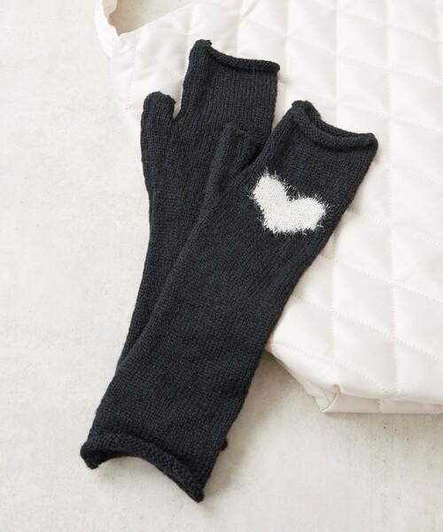 FREAK'S STORE（フリークスストア）の「限定展開　ハートロゴ ラメニット アームウォーマー（アームカバー・レディース・ブラック/イエロー/レッド・ONE SIZE）」の16枚目の写真