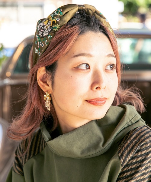 チャイハネ（チャイハネ）の「【チャイハネ】アニマンディカチューシャ（カチューシャ・レディース・ブラック/カーキ・FREE）」の10枚目の写真