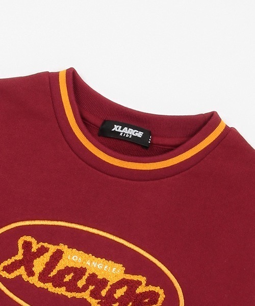 XLARGE KIDS（エクストララージキッズ）の「パネルライントレーナー（スウェット・キッズ・ワインレッド/ブラック/ネイビー・100cm/130cm/140cm/120cm/90cm/110cm/80ｃｍ）」の9枚目の写真
