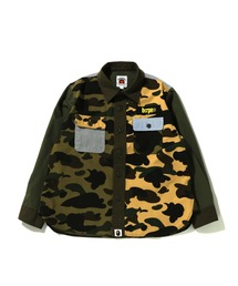 A BATHING APE（アベイシングエイプ）の「MILITARY CRAZY PATTERN SHIRT K（シャツ/ブラウス・キッズ）」