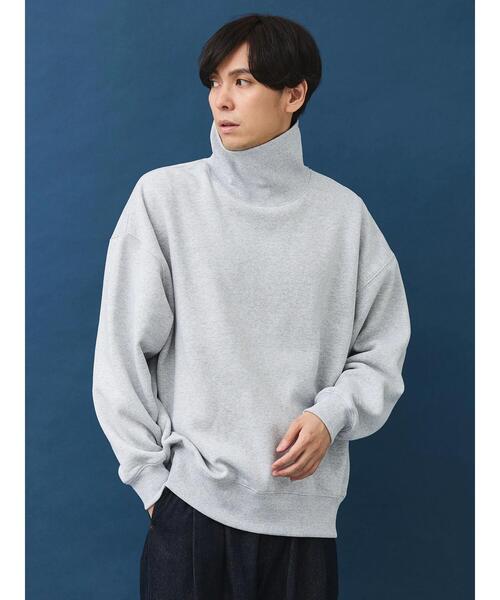 CRAFT STANDARD BOUTIQUE（クラフトスタンダードブティック）の「裏毛タートルスウェット（スウェット・メンズ・杢グレー/ブラック/オートミール・XL/M/L）」の4枚目の写真
