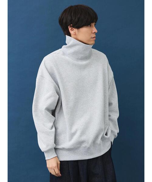 CRAFT STANDARD BOUTIQUE（クラフトスタンダードブティック）の「裏毛タートルスウェット（スウェット・メンズ・杢グレー/ブラック/オートミール・XL/M/L）」の5枚目の写真