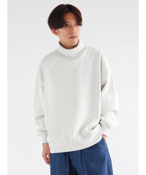 CRAFT STANDARD BOUTIQUE（クラフトスタンダードブティック）の「裏毛タートルスウェット（スウェット・メンズ・杢グレー/ブラック/オートミール・XL/M/L）」の13枚目の写真