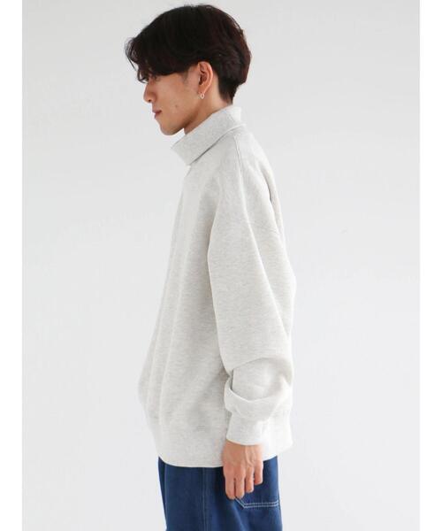 CRAFT STANDARD BOUTIQUE（クラフトスタンダードブティック）の「裏毛タートルスウェット（スウェット・メンズ・杢グレー/ブラック/オートミール・XL/M/L）」の16枚目の写真