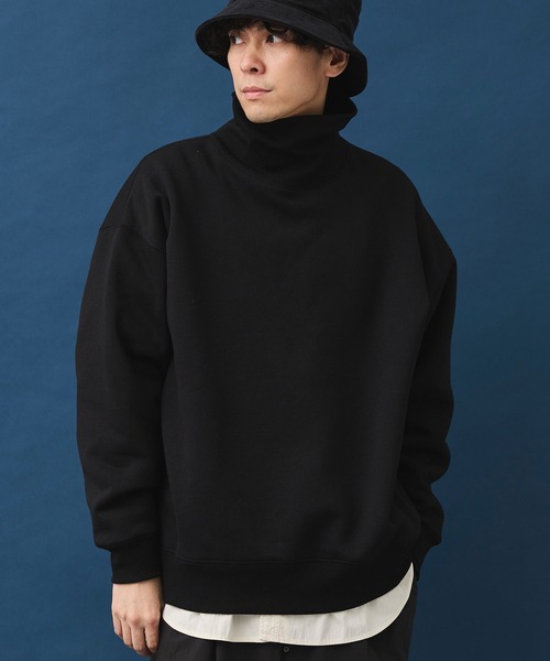 CRAFT STANDARD BOUTIQUE（クラフトスタンダードブティック）の「裏毛タートルスウェット（スウェット・メンズ・杢グレー/ブラック/オートミール・XL/M/L）」の2枚目の写真