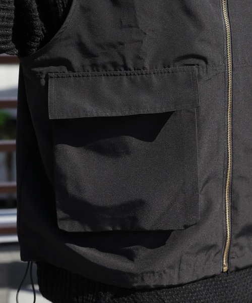 ８(eight)（エイト）の「スタンドカラーベスト（ベスト・メンズ・オリーブ/ホワイト/ブラック・MEDIUM/LARGE）」の16枚目の写真