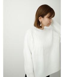 Lugnoncure | 【帯電防止】ふわふわリブ求心ニット(ニット/セーター)