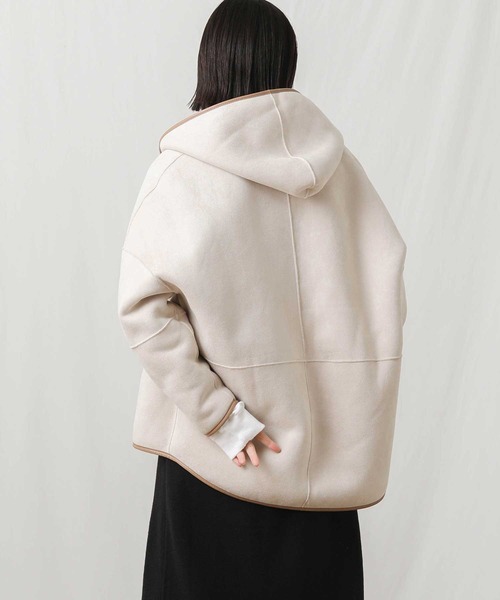 セール】リバーシブルボアフーディブルゾン（ブルゾン）｜Gready  