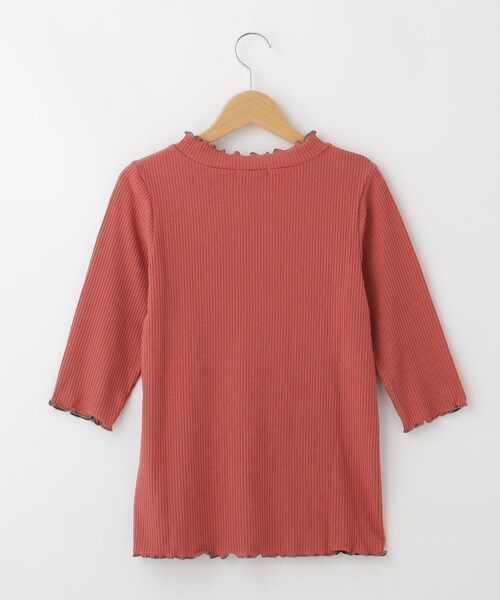 &Bridge(アンドブリッジ)の「POU DOU DOU パイピングメロウプチハイネックカットソー(Tシャツ/カットソー・レディース・オレンジ・02)」の3枚目の写真