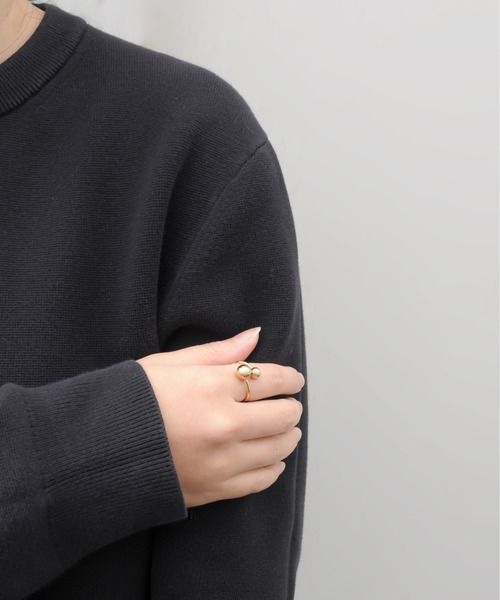 ieLS（イエルズ）の「金属アレルギー対応「ieLS」ステンレス　デザインフリーリング LSR232009（リング・メンズ・ゴールド・FREE）」の2枚目の写真