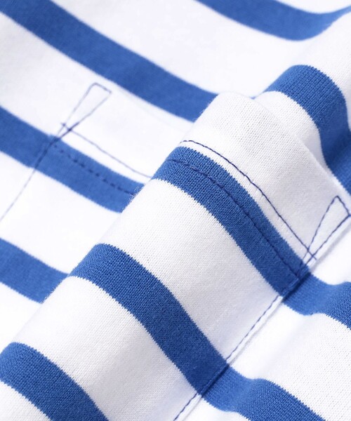 NECESSARY or UNNECESSARY（ネセサリーオアアンネセサリー）の「NECESSARY or UNNECESSARY / DELTA L ボーダー ロングスリーブTシャツ（Tシャツ/カットソー・メンズ・ブルー/その他・LARGE/MEDIUM）」の5枚目の写真