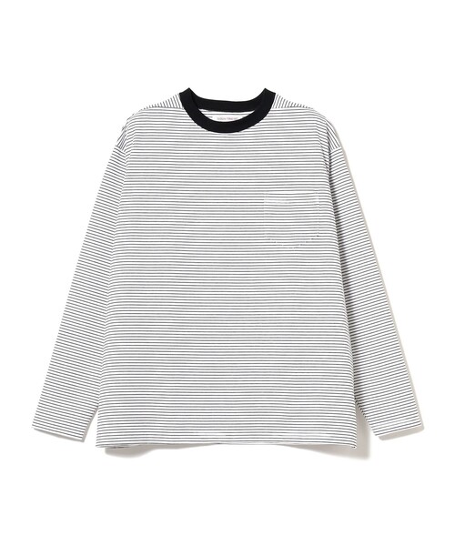 NECESSARY or UNNECESSARY（ネセサリーオアアンネセサリー）の「NECESSARY or UNNECESSARY / DELTA L ボーダー ロングスリーブTシャツ（Tシャツ/カットソー・メンズ・ブルー/その他・LARGE/MEDIUM）」の6枚目の写真