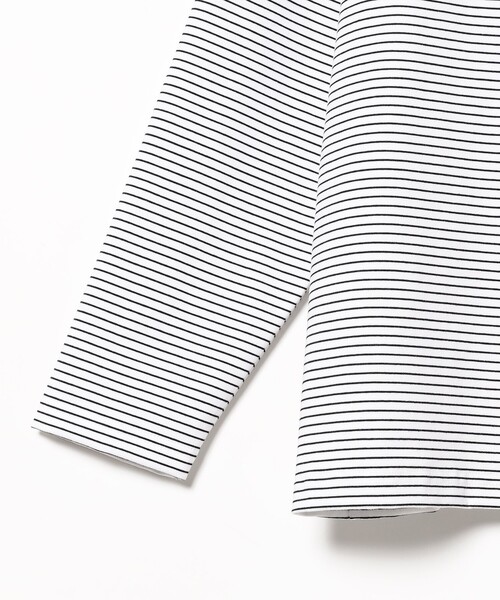 NECESSARY or UNNECESSARY（ネセサリーオアアンネセサリー）の「NECESSARY or UNNECESSARY / DELTA L ボーダー ロングスリーブTシャツ（Tシャツ/カットソー・メンズ・ブルー/その他・LARGE/MEDIUM）」の8枚目の写真