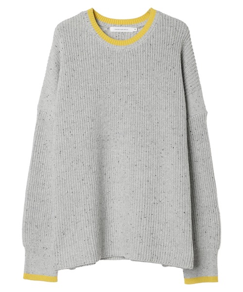 AMERICAN HOLIC（アメリカンホリック）の「配色ラインニットプルオーバー（ニット/セーター・レディース・杢グレー/ホワイト系その他/ブラウン・L/M）」の12枚目の写真