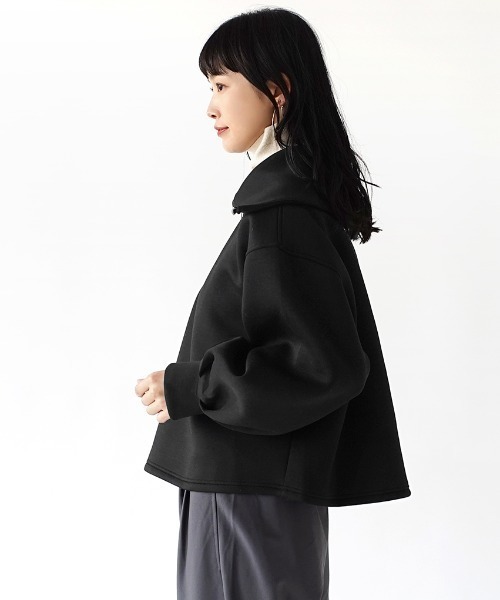 e-zakkamania stores(イーザッカマニアストアーズ)の「スポンジリバー ハーフジッププルオーバー(Tシャツ/カットソー・レディース・ライトベージュ/ブラック・M)」の7枚目の写真